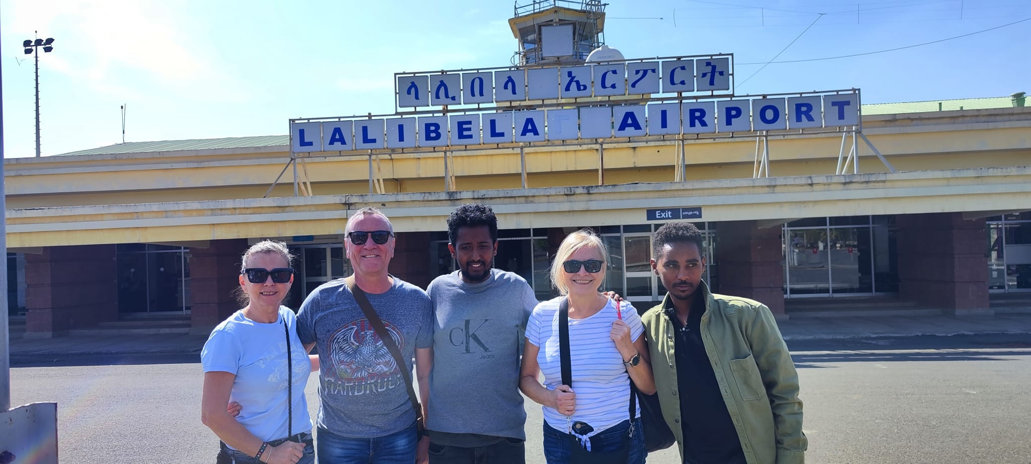 RohaTours group at an Ethiopian landmark, December 2024